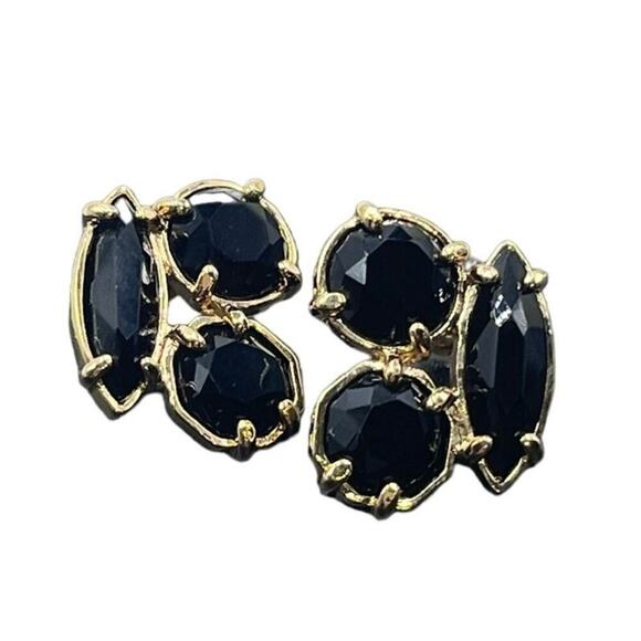 Kate spade New York Desert Stone Cluster Black Glass Gold Tone Stud
Earrings - Picture 5 of 14